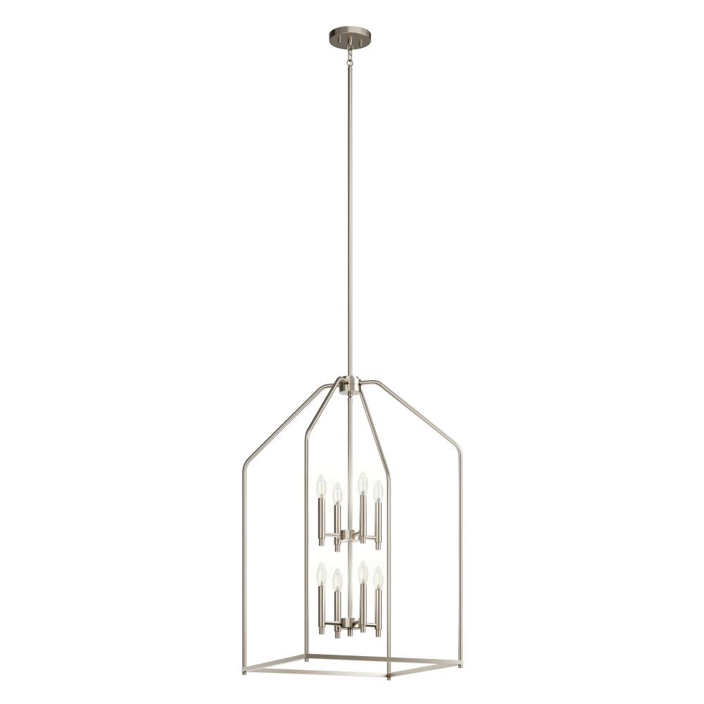 Madden 36" 8 Light Foyer Pendant in Brushed Nickel