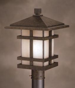 Cross Creek 1 Light Post Light Aged Bronze