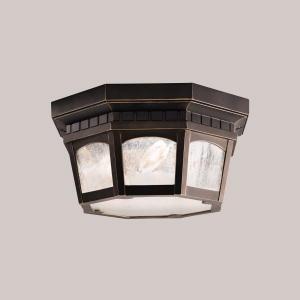 Courtyard 2 Light Flush Mount Rubbed Bronze