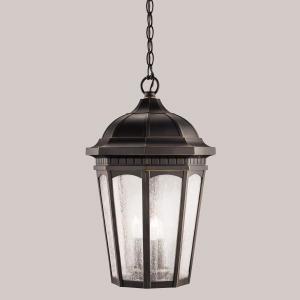 Courtyard 3 Light Pendant Rubbed Bronze