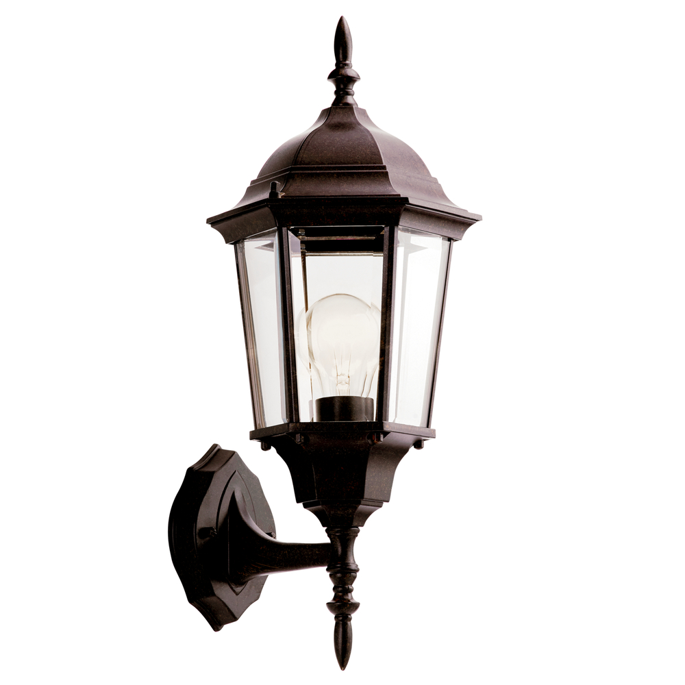 Madison 20 inch 1 Light Outdoor Wall Light with Clear Beveled Glass in Tannery Bronze