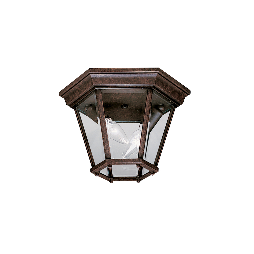 Madison 2 Light Flush Mount Tannery Bronze