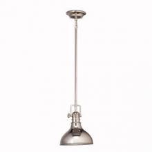 Kichler 2664PN - Hatteras Bay 10.25" 1 Light Mini Pendant Polished Nickel