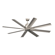 Kichler 310265NI - 65 Inch Breda 8 Blade Ceiling Fan in Brushed Nickel with Brushed Nickel Blades