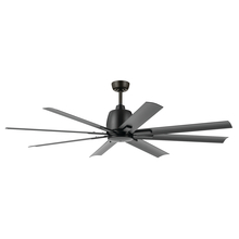 Kichler 310265SBK - 65 Inch Breda 8 Blade Ceiling Fan in Satin Black with Satin Black Blades