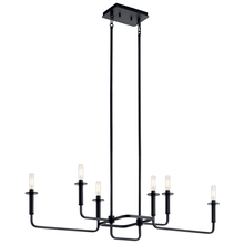 Kichler 43362BK - Alden 17.5" Linear Chandelier in Black