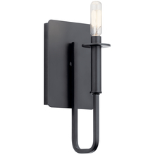 Kichler 43363BK - Alden 1 Light Wall Sconce Black