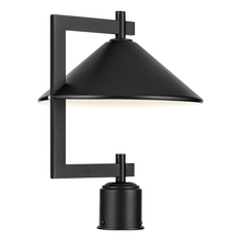 Kichler 49063BK - Ripley 16" 1-Light Outdoor Post Light in Black