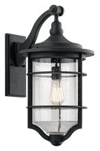 Kichler 49128DBK - Royal Marine 21.75" 1 Light Outdoor Wall Light with Clear Seeded Glass in Distressed Black