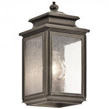 Kichler 49501OZ - Wiscombe Park 12.25" 1 Light Wall Light Olde Bronze