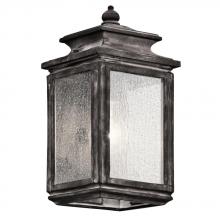 Kichler 49501WZC - Wiscombe Park 12.25" 1 Light Wall Light Weathered Zinc
