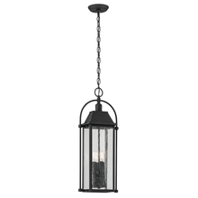 Kichler 49718BKT - Harbor Row 25.75" 4-Light Outdoor Hanging Light with Clear Seeded Glass in Textured Black