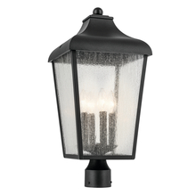 Kichler 49739BKT - Forestdale 21.75" 4-Light Outdoor Post Light with Clear Water Glass in Textured Black