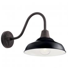 Kichler 49990BK - Pier 12" 1 Light Wall Light Black