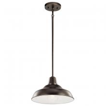 Kichler 49992OZ - Pier 1 Light 12" Convertible Pendant Olde Bronze