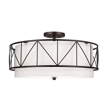 Kichler 52076BK - Birkleigh 24" 4 Light Semi Flush Black