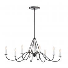 Kichler 52457AVI - Freesia 44" 8 Light Oval Chandelier Anvil Iron
