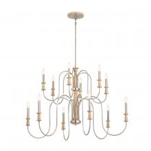 Kichler 52472NI - Karthe 42" 12 Light Chandelier Brushed Nickel