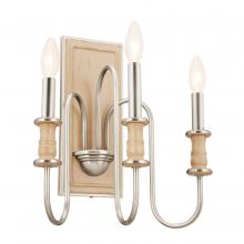 Kichler 52473NI - Karthe 14" 3 Light Wall Sconce Brushed Nickel