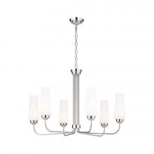 Kichler 52480PN - Truby 29" 6 Light Chandelier Polished Nickel