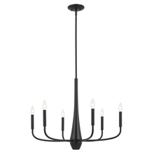 Kichler 52525BK - Deela 28 Inch 6 Light Chandelier in Black