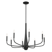Kichler 52526BK - Deela 36 Inch 8 Light Chandelier in Black