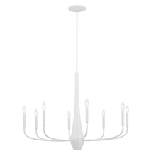 Kichler 52526WH - Deela 36 Inch 8 Light Chandelier in White
