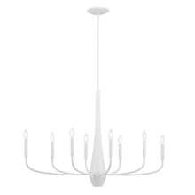 Kichler 52528WH - Deela 41 Inch 8 Light Oval Chandelier in White