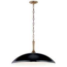 Kichler 52637BK - Delarosa 24 Inch 1 Light Pendant in Black and Champagne Bronze