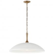 Kichler 52637WH - Delarosa 24 Inch 1 Light Pendant in White and Champagne Bronze