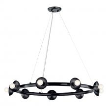 Kichler 52642BK - Palta 34.5 Inch 9 Light Chandelier in Black