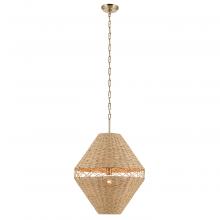 Kichler 52743CPZ - Lulo 20 Inch 1 Light Pendant with Handwoven Natural Cord in Champagne Bronze