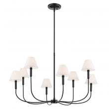 Kichler 52769BK - Eadie 41.25 Inch 8 Light Chandelier in Black
