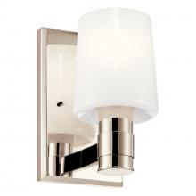Kichler 55174PN - Adani 8.5 Inch 1 Light Vanity with Opal Glass in Polished Nickel