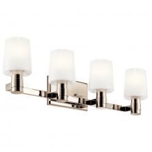 Kichler 55177PN - Adani 30 Inch 4 Light Vanity with Opal Glass in Polished Nickel