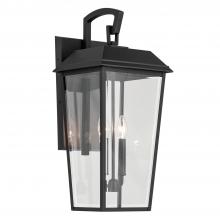 Kichler 59120BKT - Mathus 24.25 inch 2 Light Outdoor Wall Light with Clear Glass in Textured Black