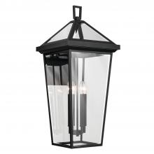 Kichler 59128BKT - Regence 30.25 inch 4 Light Outdoor Wall Light with Clear Glass in Textured Black