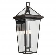 Kichler 59128OZ - Regence 30.25 inch 4 Light Outdoor Wall Light with Clear Glass in Olde Bronze