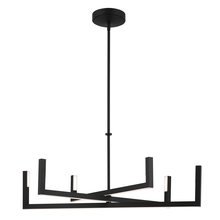 Kichler 84328MBK - Priam 43.75 Inch 6 Light LED Chandelier in Matte Black