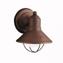 Kichler 9021OZ - Seaside 7.5" 1 Light Outdoor Wall Light with Glass Globe Olde Bronze