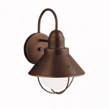 Kichler 9022OZ - Seaside 12" 1 Light Outdoor Wall Light with Glass Globe Olde Bronze