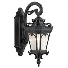 Kichler 9356BKT - Tournai 18" 1 Light Outdoor Wall Light with Clear Seeded Glass in Textured Black