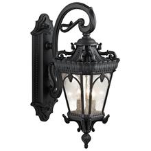 Kichler 9358BKT - Tournai 29" 3 Light Outdoor Wall Light with Clear Seeded Glass in Textured Black
