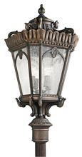 Kichler 9565LD - Tournai 37.5" 4 Light Outdoor Post Light with Clear Seeded Glass in Londonderry