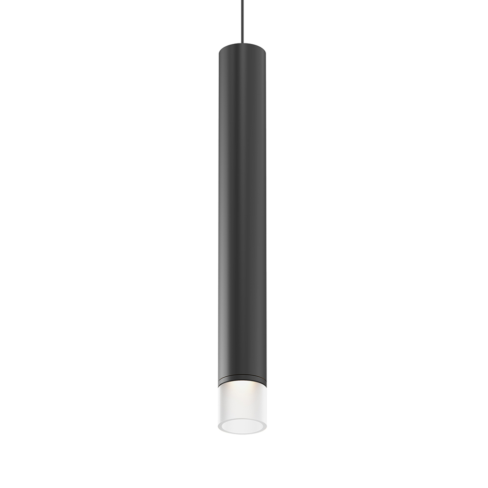 2" Tall LED Pendant w/Etched Glass Trim and 25° Narrow Flood Lens