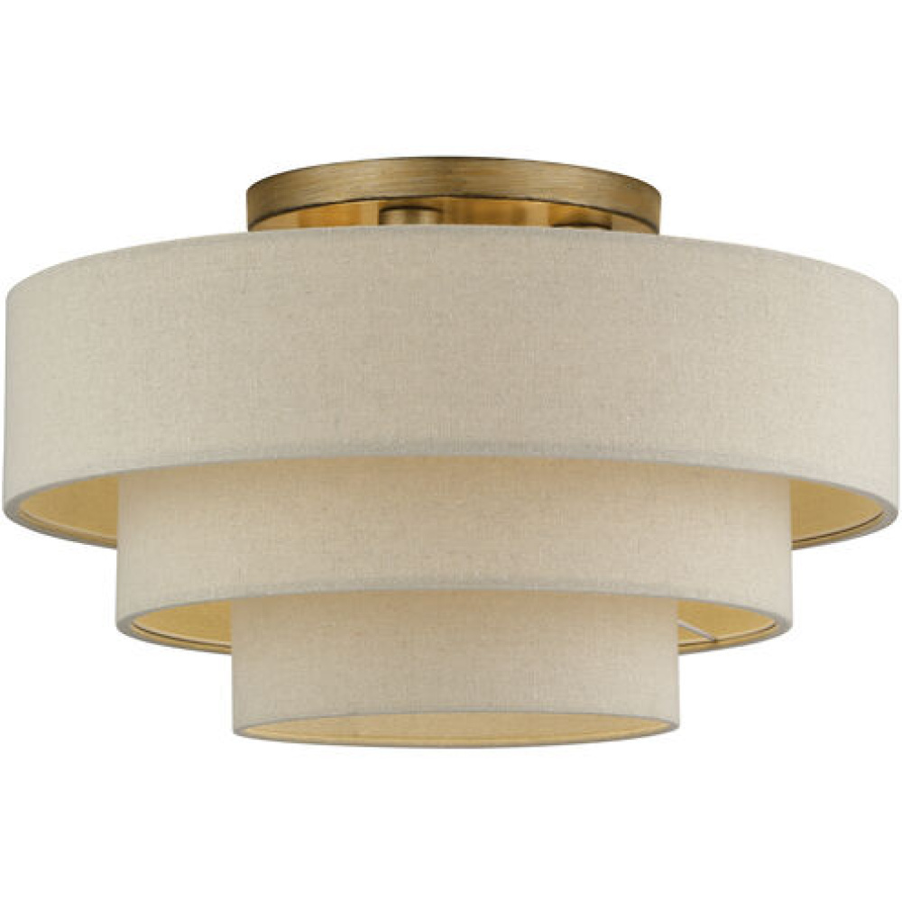 4 Light Bronze Extra Large Semi-Flush