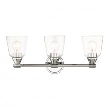 Livex Lighting 16783-05 - 3 Light Polished Chrome Vanity Sconce