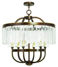 Livex Lighting 50546-64 - 6 Light Palacial Bronze Chandelier