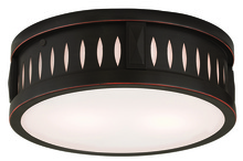 Livex Lighting 65507-67 - 2 Light Olde Bronze Ceiling Mount