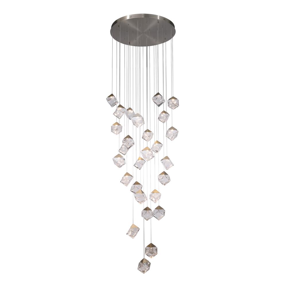 Pensey Multi-light Chandelier - Brushed Nickel